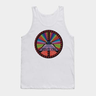 Festival Rainbow Pyramids Tank Top